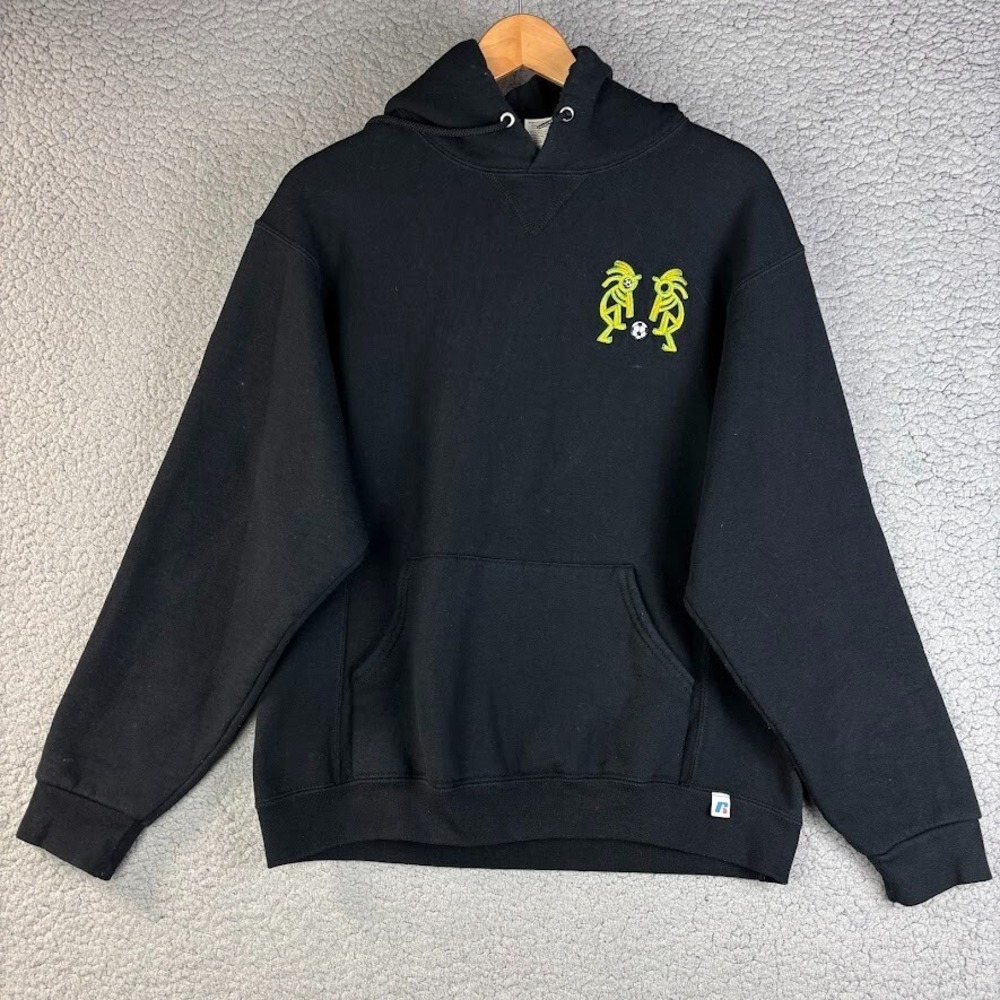 Samba Futbol Hoodie Soccer Mens m black Pullover Academy Russell Athletic